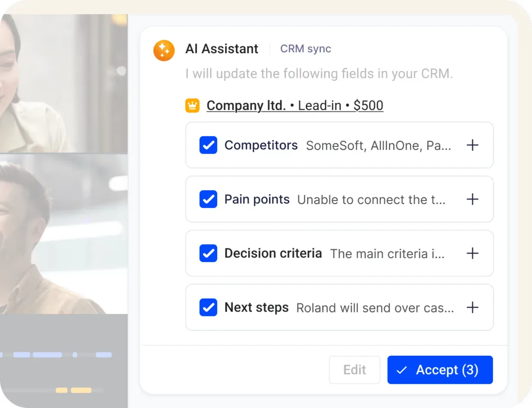 Demodesk AI Assistant ergänzt fehlende CRM-Felder automatisch