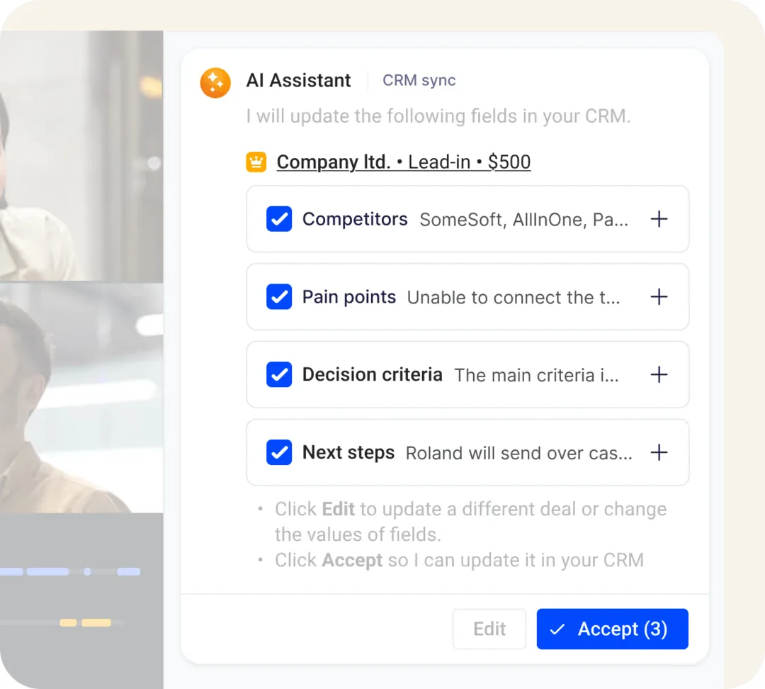 Demodesk AI Assistant protokolliert Gespräche, E-Mails und Deal-Updates automatisch