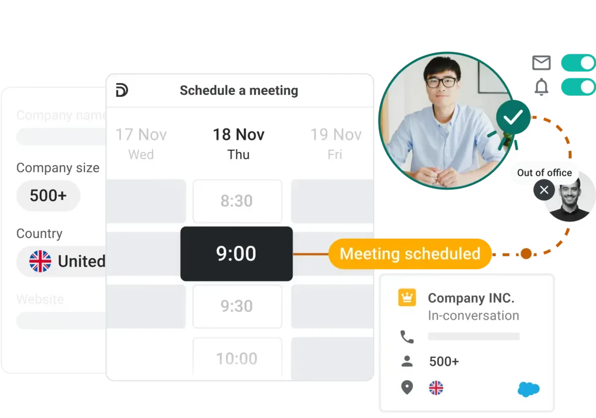 Demodesk Terminplanungs-Automatisierung für Software- und Technologieteams
