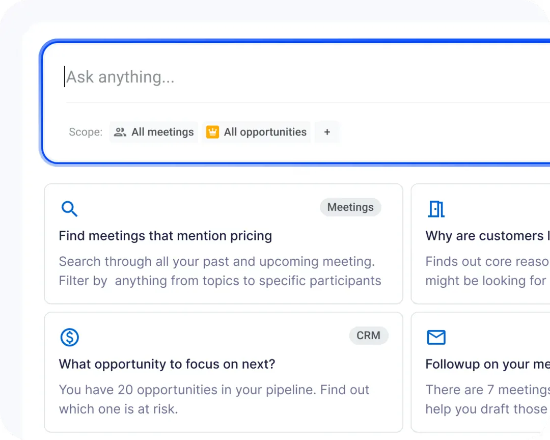 Demodesk AI Analyst view surfacing voice-of-customer insights across calls